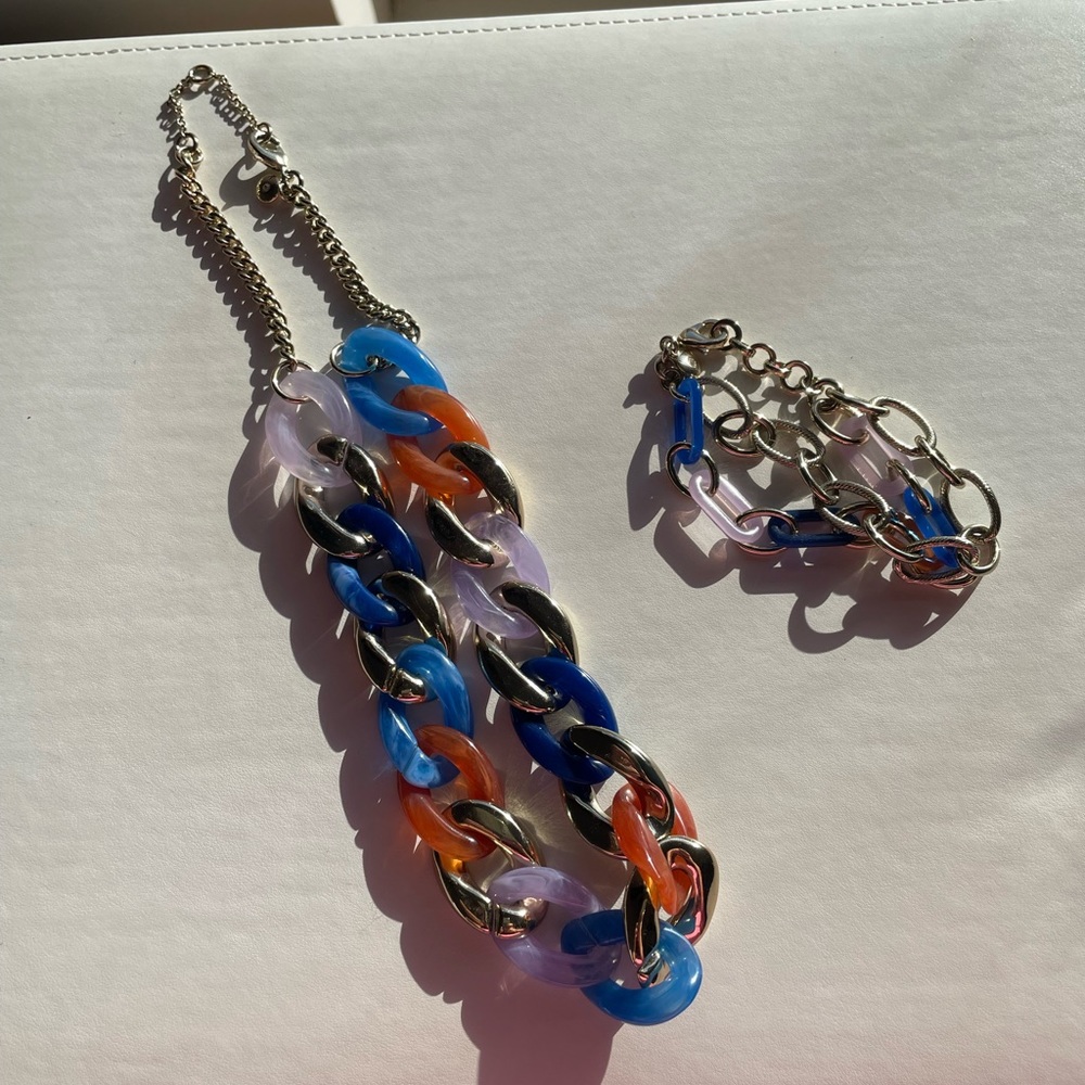 J.Crew Factory multicolor chain set